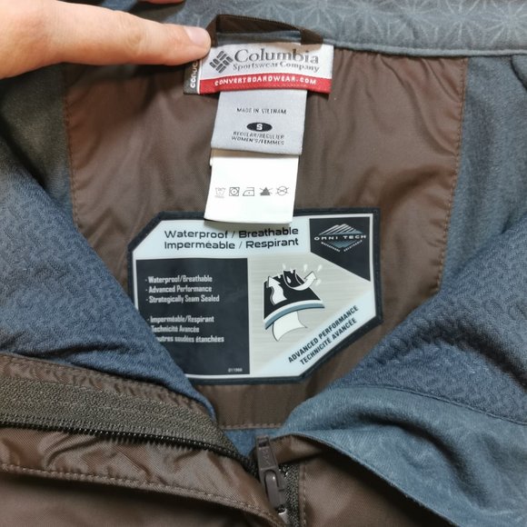 COLUMBIA Ski/Snowboard Pants - Brown - Waterproof - Picture 2 of 5